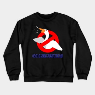 Funny Goose Gamer Retro 80's Ghost Movie Mashup Parody Crewneck Sweatshirt